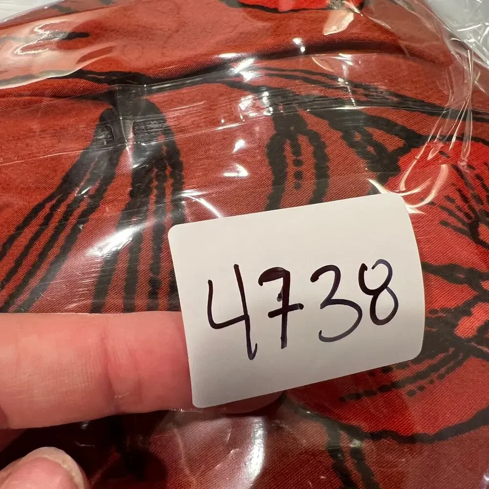 ANTHROPOLOGIE Women's Ruffled V-Neck Slip Dress Size L In Red - Picture 10 of 10